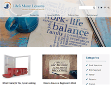 Tablet Screenshot of lifesmanylessons.com